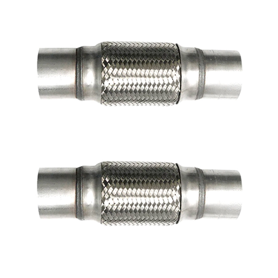 RCCT Flex Pipe Exhaust with Extension 2PCS - Stainless Steel for Custom Systems
