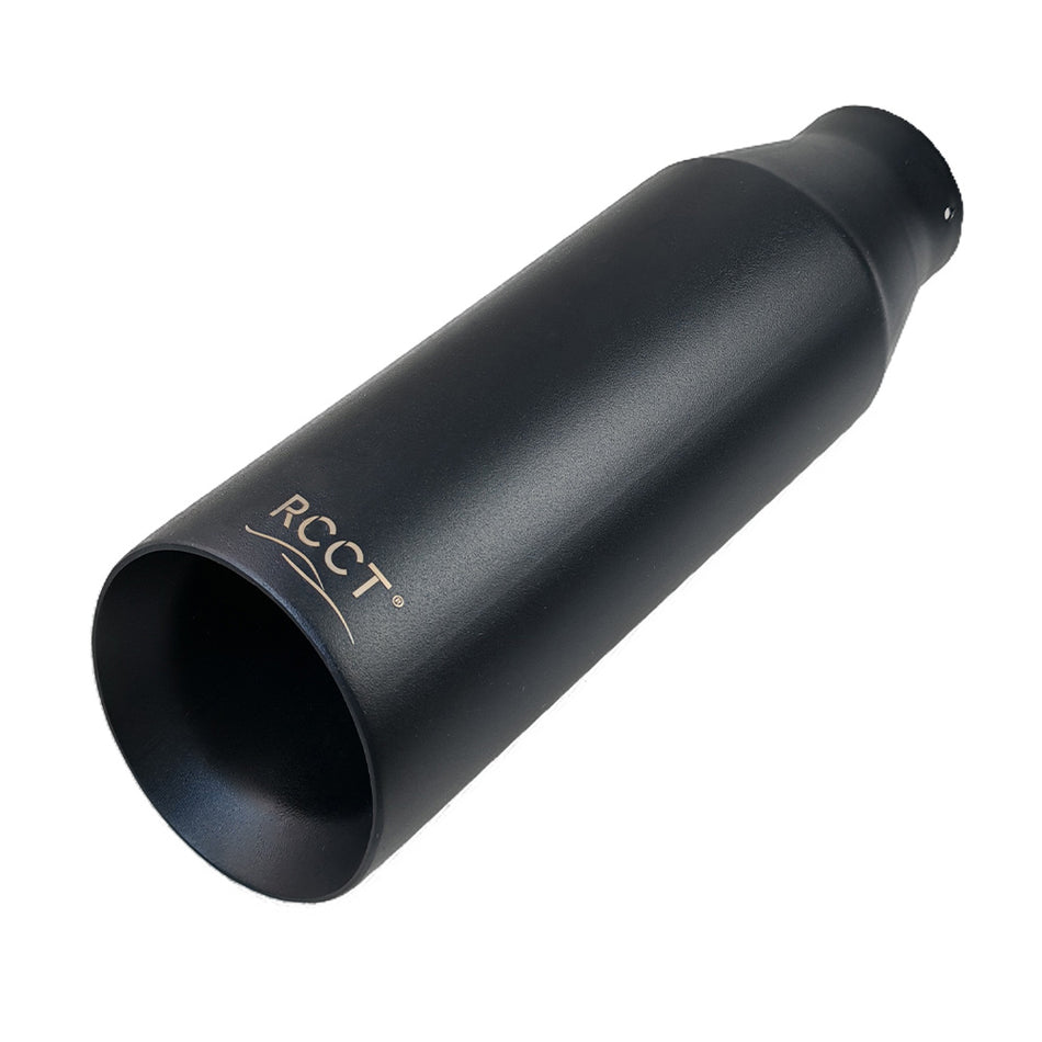 RCCT 2.5Inch Double Wall Disel Black Paint Exhaust Tip/ 2 Pcs