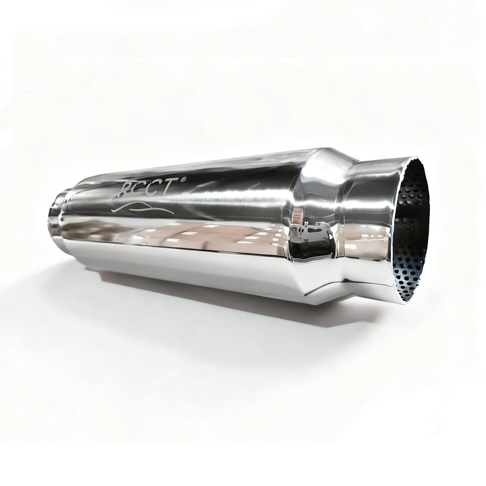 RCCT 10" Exhaust Resonator 2PCS– Stainless Steel Polishing Surface