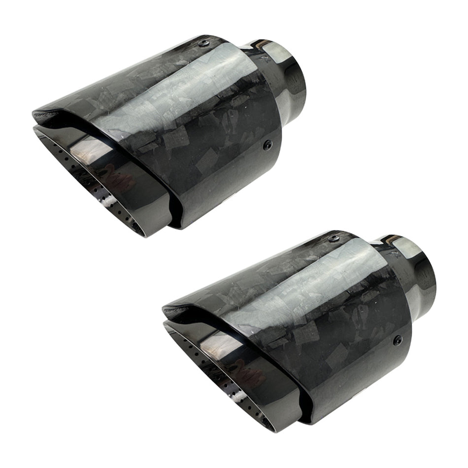 RCCT FORGED Carbon Fiber Exhaust Tip 2PCS– Single Exit