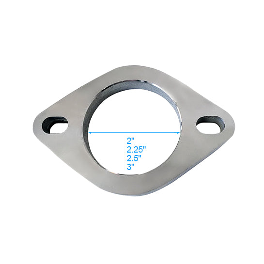 RCCT 2 Bolt Stainless Steel Exhaust Flange 4PCS/ Polishing Surface