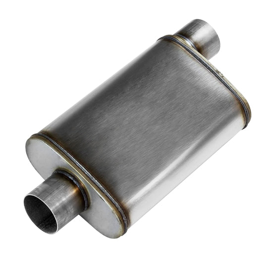 RCCT 2PCS Oval Muffler – 14In Body Stainless Steel 409