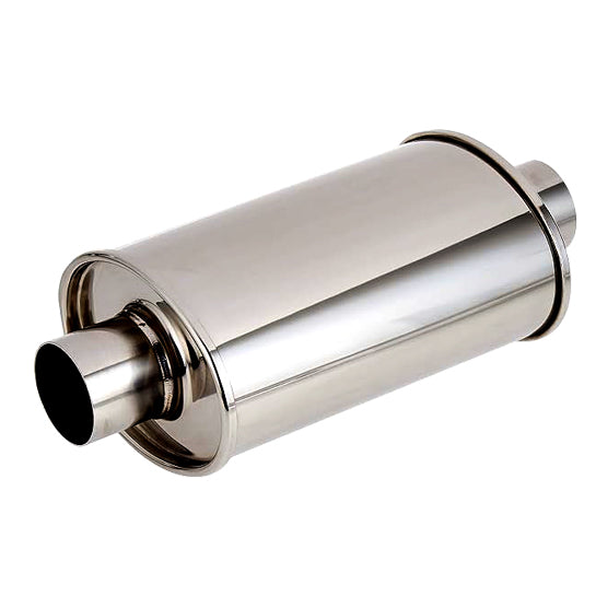 RCCT 2.5In Oval 201 Resonator/ Stainless Steel 304 Polishing Surface