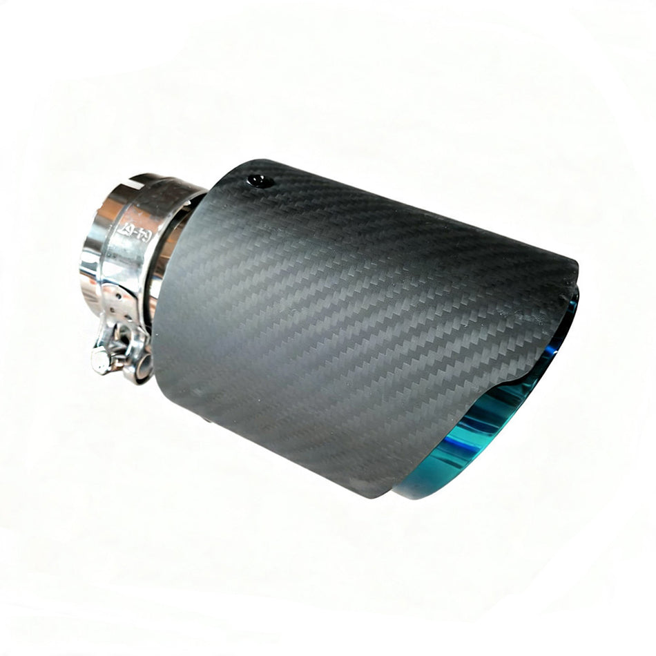 RCCT Carbon Fiber Exhaust Tip 2PCS– 6.7In Length, Single Exit