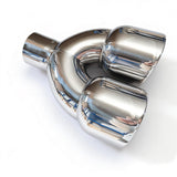 RCCT Dual Even Length Outlet Exhaust Tip 2PCS– Universal fit Double Wall