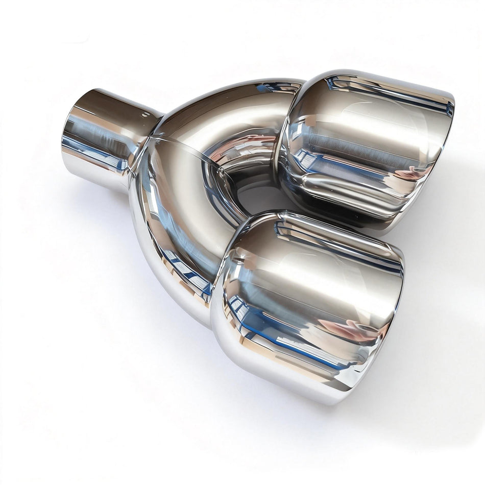 RCCT Dual Even Length Outlet Exhaust Tip 2PCS– Universal fit Double Wall