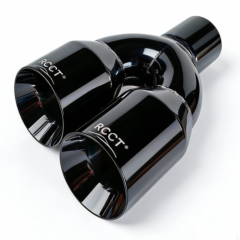 RCCT Exhaust Tip – Dual Outlet, Asymmetrical Length (2pcs, Left/Right Symm)