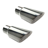 RCCT 2.5'' Inlet Double Wall Exhaust Tip 2PCS Universal Fit for all car