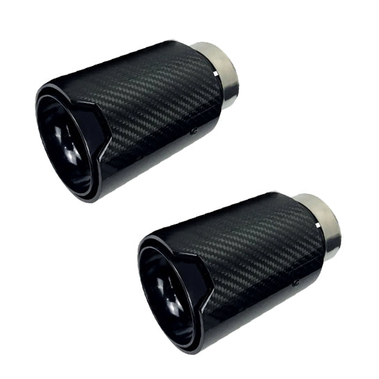 RCCT New Style Carbon Fiber Exhaust Tip 2PCS Fit for BMW Racing Car