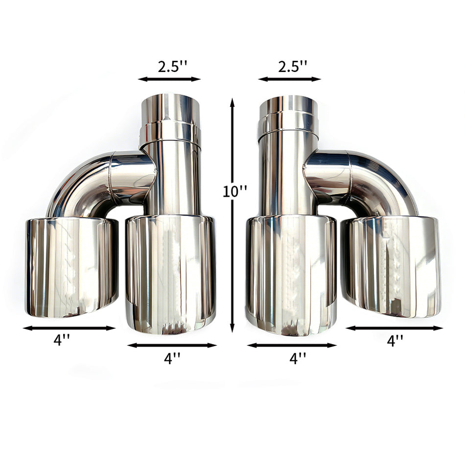 DUAL EXHAUST TIP/2PCS