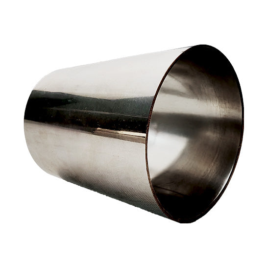 RCCT SS304 Oval to Round Exhaust Pipe Adapter – 3’’ / 3.5’’(2PCS)