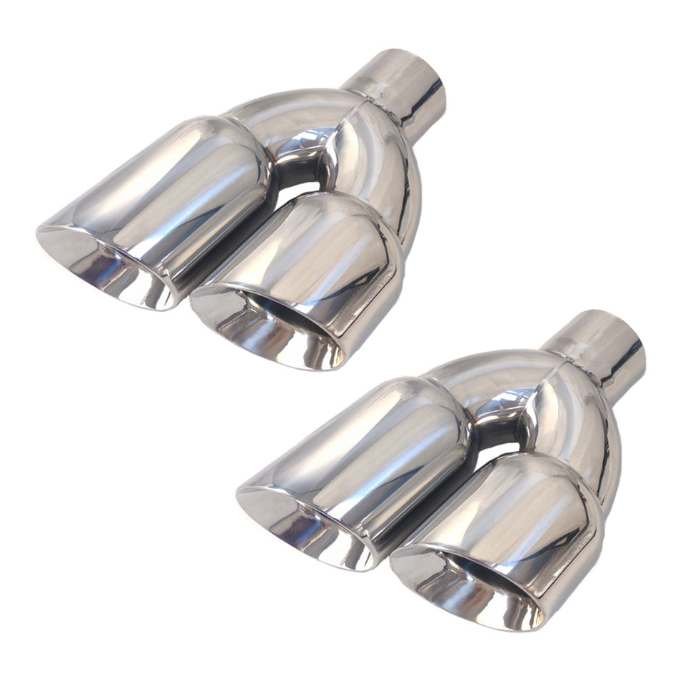 RCCT Dual Cut-Angle Exhaust Tip 2PCS– Side-Mount Pair