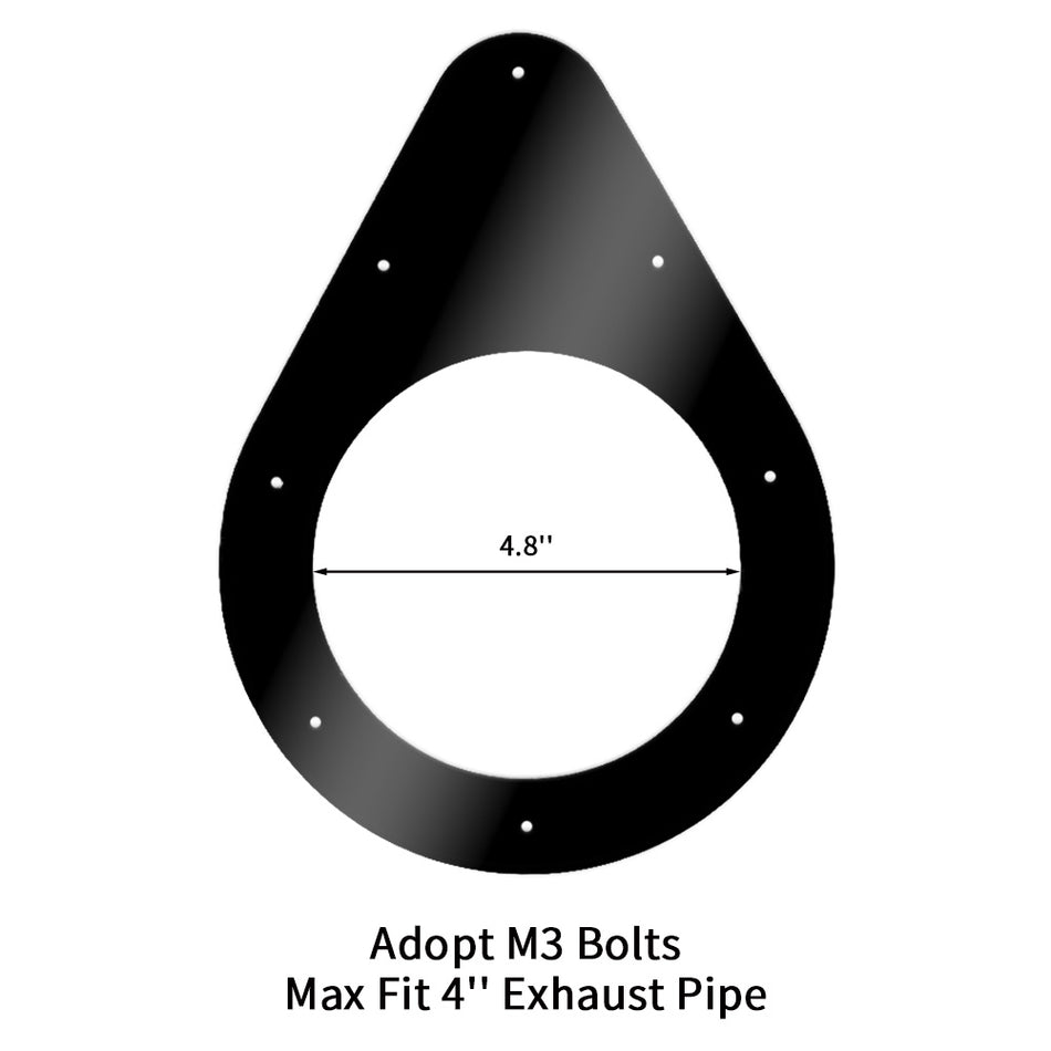 RCCT Teardrop Side Exit Exhaust Bezel/2 PCS