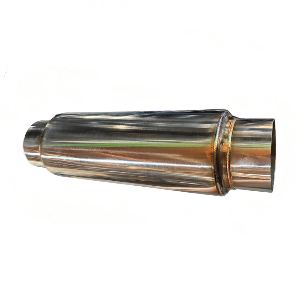 RCCT Resonator 2PCS/ Universal Quiet Exhaust Resonator Louver Perforated Inside
